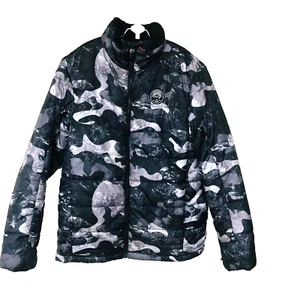 Chaqueta acolchada Gerry camuflaje niños jóvenes L 14/16 negra gris camuflaje escuela - Imagen 1 de 7