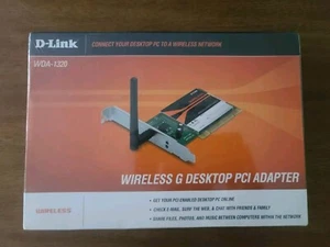 D-LINK WDA-1320 Wireless G Desktop PCI Adapter - New Sealed - Picture 1 of 10