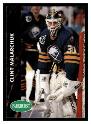 1991 Parkhurst  #244 Clint Malarchuk - Buffalo Sabres - Image 1 of 2