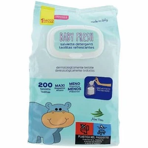 3 PEZZI Soffice Salviettine Baby Fresh Con Tappo 200 Pezzi - Imagen 1 de 3