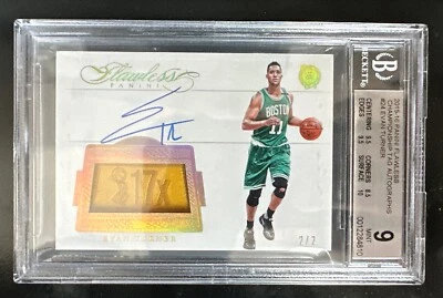 2015/16 Panini Flawless EVAN TURNER Championship Tag Auto 2/2 BGS 9/10 - Image 1 of 4