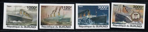 BURUNDI Titanic MNH imperforate set Cover