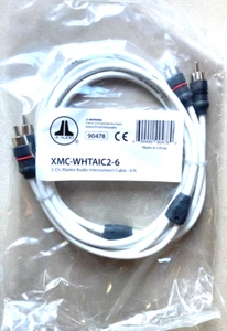 JL AUDIO 2-Ch. Twisted Pair Marine Audio Interconnect Cable - 6ft XMC-WHTAIC2-6 - Picture 1 of 1