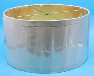NEW JOHN RICHARD COLLECTION CONTOURED Cream/Gold LAMP SHADE Round 18X18X10 - Picture 1 of 6