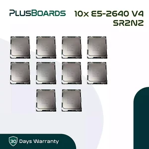 Lot of 10 Intel Xeon E5-2640 V4 2.40GHz 10C LGA 2011-3 25MB CPU Server Processor - Picture 1 of 6