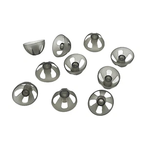 10x EWANTO Aperto Dome / Ombrellino IN Silicone per Apparecchi Acustici Taglia L - Foto 1 di 4