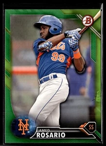 2016 BOWMAN GREEN /99 AMED ROSARIO METS - Picture 1 of 1