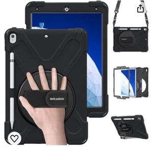 8" Multi-function Rugged Tablet Case Kickstand, Shock Absorption, Black - Picture 1 of 8