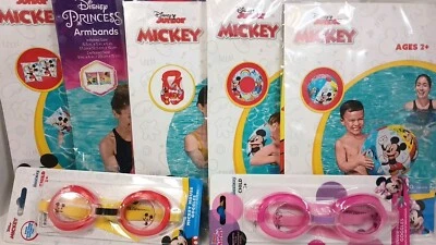 Disney Pool Swim Goggles  Ball  Swim Ring  Swim Vest Arm Floats  Choice - Image 1 of 4