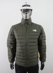 Mens The North Face Minoqua Flare II 2 Insulated 550-Down FZ Puffer Jacket Green - Picture 1 of 15