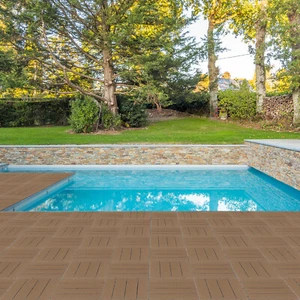 27pcs Plastic Interlocking Deck Tiles 11"x11" Waterproof Flooring Tiles Outdoor - Picture 1 of 5