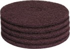 PRO SOURCE Maroon Extra Heavy Duty Floor Stripping Pads: 5 Pack, 15" Diameter