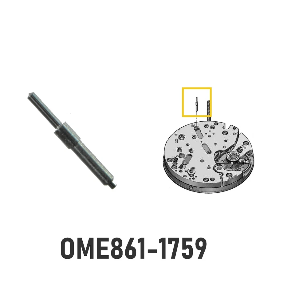 Stem-bolt for hammer 1759 compatible to Omega 860, 861, 910, 930 etc. - Image 1 of 1