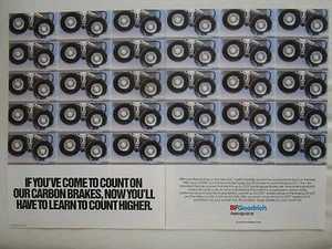 11/90 PUB BF GOODRICH AEROSPACE AIRBUS BOEING AIRLINER CARBON BRAKES ORIGINAL AD - Imagen 1 de 1