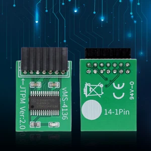 TPM 2.0 Module Encryption Security Module Remote Card for Win11 (MSI LPC-14PIN) - Photo 1/7