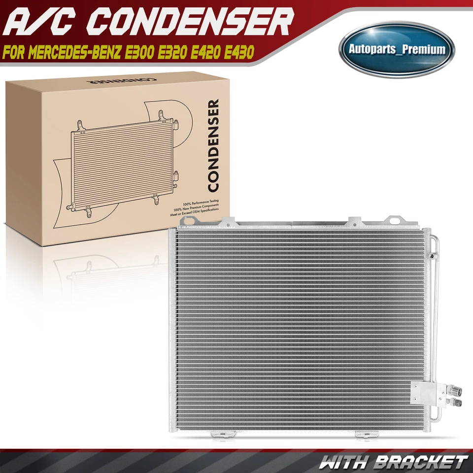 AC Condenser A/C Air Conditioning for Mercedes-Benz E300 E320 E420 E430 E55 AMG - Image 1 of 4