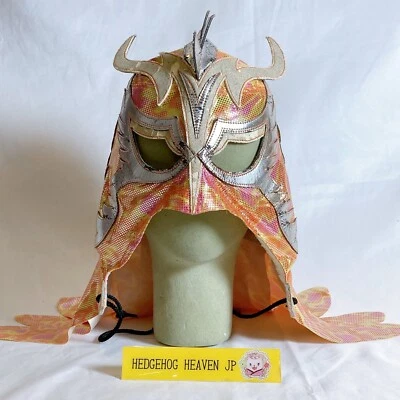 Máscara Ultimo Dragon Hecha por Rollin Color Naranja Lucha Libre Pro Lucha Foto 1 de 4