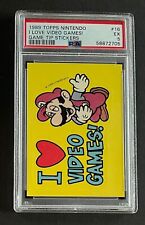 1989 Topps Nintendo Game Tips Super Mario Bros #16 Sticker Card PSA 5