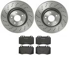 Brembo Front Brake Kit 330Mm Disc Rotors Low-Metallic Pads For Mercedes W11 R230