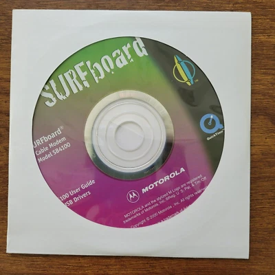 SURFboard Cable Modem SB4100 User Guide And USB Drivers CD ROM Unopened - Image 1 of 2
