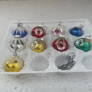 Pyramid Brand 9 Blown Glass Mini Ornaments - Picture 1 of 3