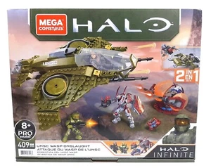 Mega Construx Halo UNSC Wasp Onslaught Vehicle  406 Blocks New Sealed  - Picture 1 of 2