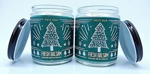 2 BATH & BODY WORKS WHITE BARN FRESH BALSAM 1 WICK CANDLE ACEITES ESENCIALES 0.7oz - Imagen 1 de 4