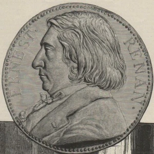 Ernest Renan - Médaillon Exposition du corps - Gravure de presse 1892 - Picture 1 of 2