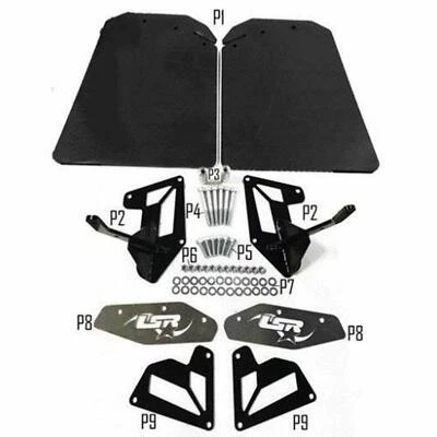 Lonestar Racing LSR Rear Trailing Arm Mud Flaps Kit Can-am Maverick X3 All - Image 1 of 3