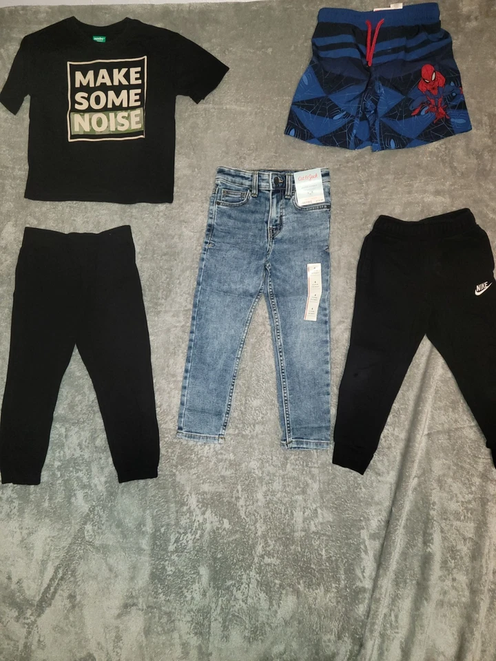 Cat & Jack,Nike,Spiderman,Garanimals &365 Kids Lot of 5 Boys  Clothes  Size 4T - Image 1 of 4