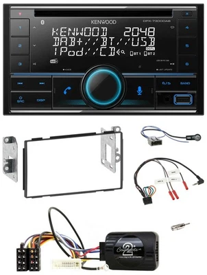 Kenwood CD 2DIN DAB USB Lenkrad Bluetooth Autoradio für Nissan Qashqai J10 07-13 - Bild 1 von 4