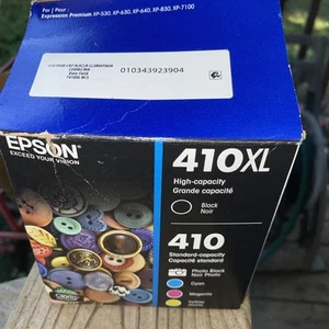 Original Epson 410XL 5er Pack Tintenpatronen Schwarz & Standardfarben Kombi - Bild 1 von 3