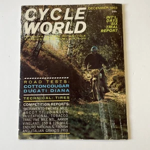 Vintage Cycle World Magazine December 1963 Cotton Cougar Ducati Diana - Picture 1 of 5