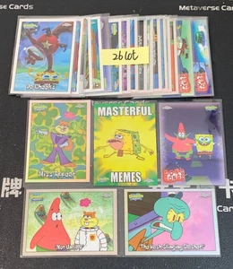 Lot 26 2025 Topps Chrome Spongebob 25th Anniversary Base / Insert / Refractor - Picture 1 of 2