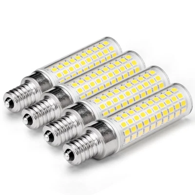 E12 100 Watt Equivalent LED Corn Bulbs 10W 4000K Natural White 1200lm 120V C7... - Image 1 of 4