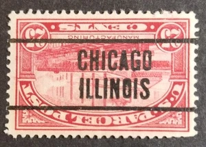 US Q9 .25c Manufactured, 1913, Used, PreCancell, Very Fine, Clean Back. Parcel P - Picture 1 of 3
