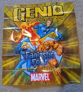 Vtg 2003 Marvel Genio Cards CCG/TCG 18x20 FANTASTIC FOUR Poster! RARE - Picture 1 of 3
