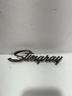 Original 1969-1973 Chevrolet Corvette Stingray Emblem Script 3945361 Vintage OEM - Image 1 of 4