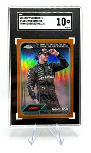 2024 Topps Chrome Formula 1 F1 Lewis Hamilton #165 Orange /25 SGC 10 - Picture 1 of 2