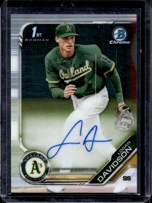 Logan Davidson 2019 Bowman Draft Chrome #CDA-LD 1st Propsp - Image 1 of 2