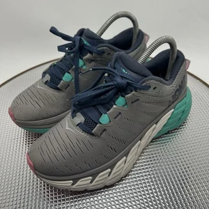 Hoka One One Gaviota 3 Mujer US 7 B 1113521 SOSP Gris Zapatos para Correr Rosa Verde - Imagen 1 de 12