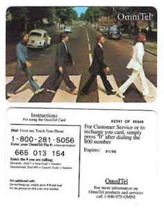 THE BEATLES Abbey Road ~ 1995 Phone Card ~ FREE SHIPPING - Picture 1 of 1