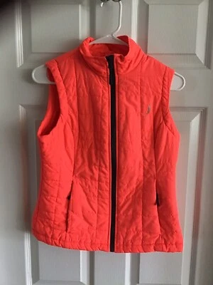 Exertek light weight vest jacket Womens size PS Petite Coral Orange - Image 1 of 4