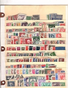 stamp Stock page Newfoundland Norway Nicaragua 239 used mh mnh stamps (bb2 - Picture 1 of 1