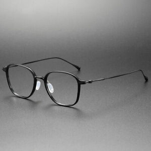 Titanium Eyeglass Frame Women Men Ultralight 49mm Square Glasses Frame RX 8641 J