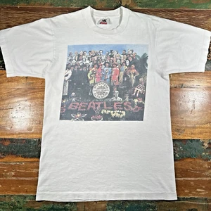 Vintage Beatles Shirt Adult Med 90s Lonely Hearts John Lennon Single Stitch 1990 - Picture 1 of 18