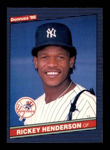 1986 Donruss #51 Rickey Henderson  EXMT+ X1974345