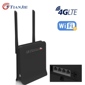 WiFi unlocks 4G LTE modem router with SIM card slot for plug and play. - Picture 1 of 6