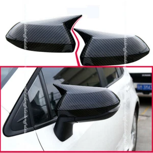 For Toyota Corolla 2019-2023 Carbon Fiber ABS Ox Horn Rearview Mirror Cover Trim - Bild 1 von 5