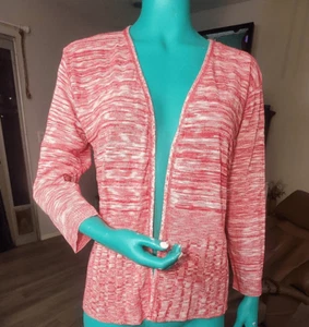 Two One Two New York Light Weight Pink Sweater.  Made In The USA. Sz L - Picture 1 of 5